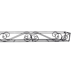 Floreira de Ferro Estilo Rústico com Detalhes Vazados